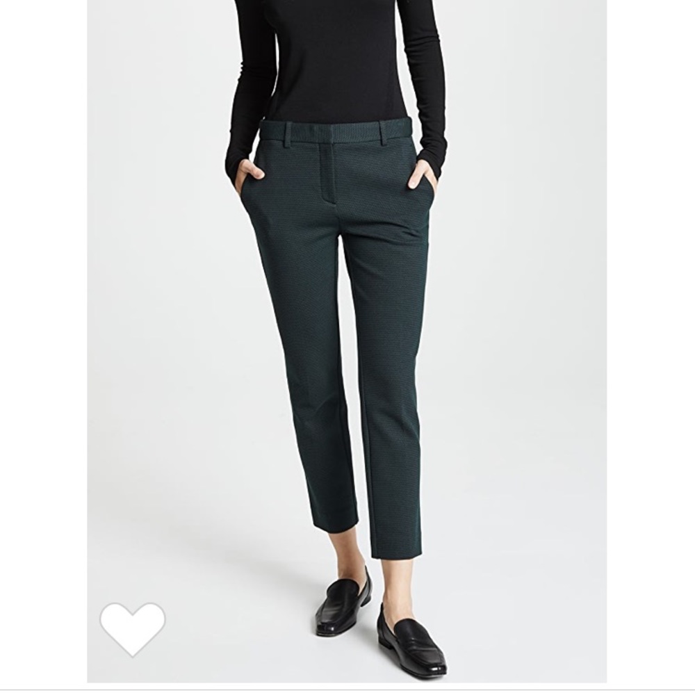 Theory Treeca 2 Textured Knit slim Crop Pants
